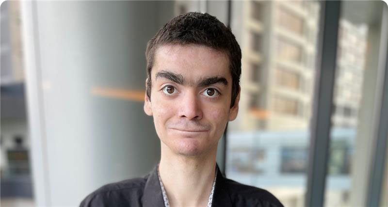 Antonio, a ZEVASKYN patient, smiling at the camera