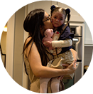 Jessica, mom and caregiver of her daughter, a ZEVASKYN-treated patient