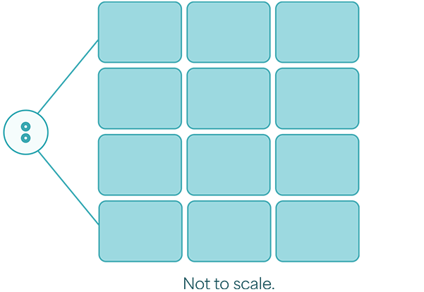 ZEVASKYN on skin coverage diagram
